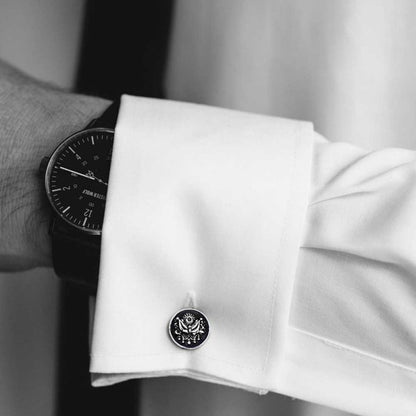 Ottoman State Coat of Arms Symbol Round Cufflink