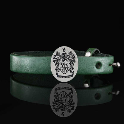 Oval Engraved Family Crest Bracelet