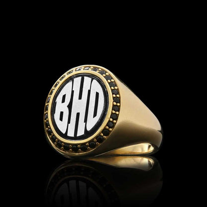 Oval Special Design 925 Sterling Silver Monogram Letter Women Ring