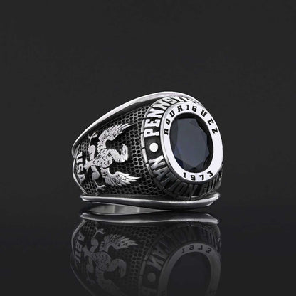 Pennsylvania Nation Guard University Ring, Customized High School Ring, Class Ring, Graduation Collage Ring