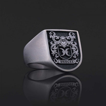 Personalized Family Ring, 925 Sterling Silver Design Family Ring