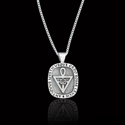 Rosae Crucis Masonic Silver Pendant