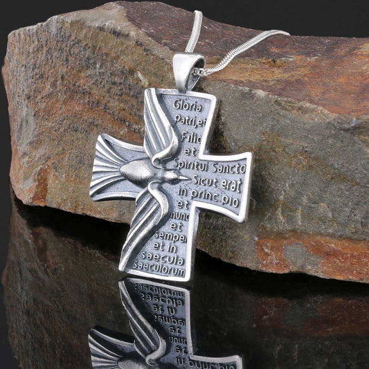Rosae Crucis Pendant, Rosicrucian Mystical Necklace, Rosae Crucis Symbol Pendant