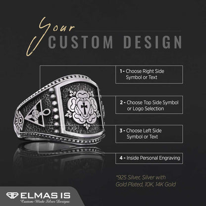 Rosae Crucis Ring, A Symbol of Tradition and Honor, Custom Rosae Crucis Ring