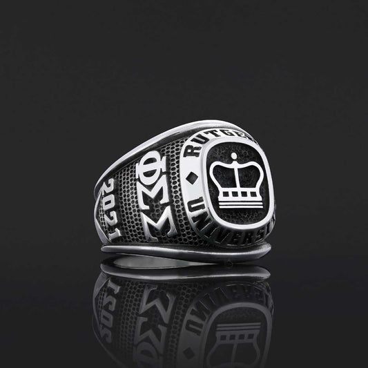 Rutgers University Ring, Handmade University Graduation Ring, Class Ring, High School Ring