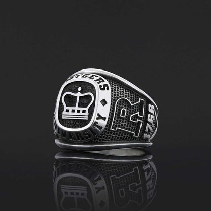 Rutgers University Ring, Handmade University Graduation Ring, Class Ring, High School Ring