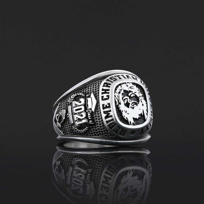 Rutgers University Ring, Handmade University Graduation Ring, Class Ring, High School Ring