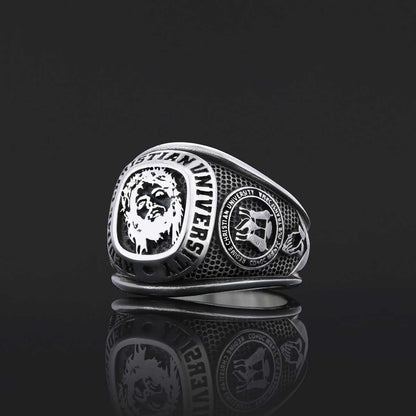 Rutgers University Ring, Handmade University Graduation Ring, Class Ring, High School Ring