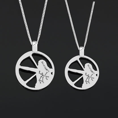 Sagittarius Pendant, Sterling Silver Sagittarius Necklace, Handmade Sagittarius Jewelry, Horoscope Sagittarius Necklace