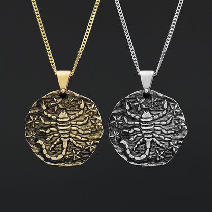 Scorpio Pendant, Zodiac Jewelry, Sterling Silver Necklace, Astrology Charm, Gift for Scorpio