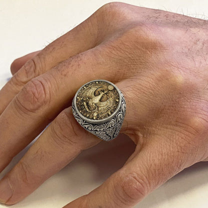 Scorpio Zodiac Silver Ring