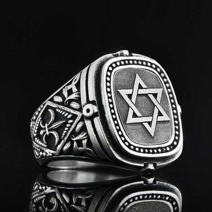 Silver Magen David Jewish Ring