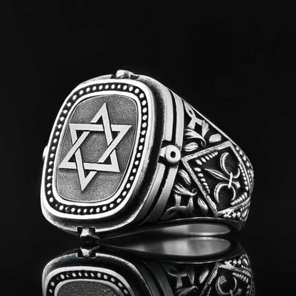 Silver Magen David Jewish Ring