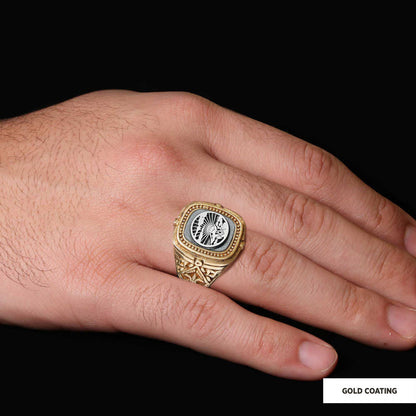 Silver Masonic Ring, Freemasonic Ring, Master Mason Ring, Elegant Masonic Ring