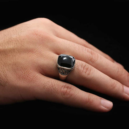 Silver Motif Ring