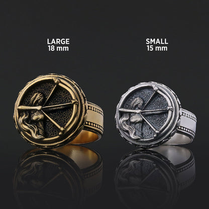 Silver Sagittarius Ring