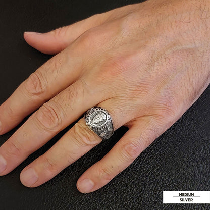 US President Trump Ring, Supporters Wide Ring, Donald J. Trump Ring, Patriotic Jewelry, Trump Face Ring, Supporter Jewelry