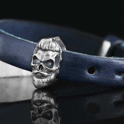 Skull Leather Bracelet