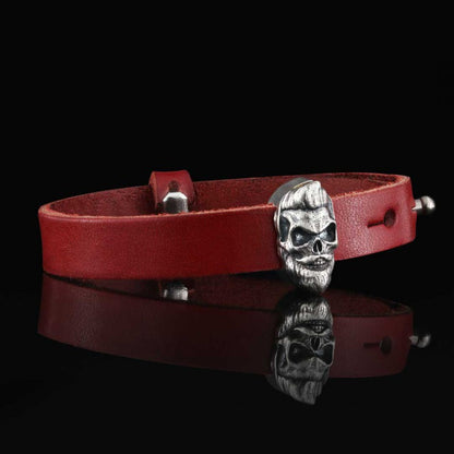 Skull Leather Bracelet