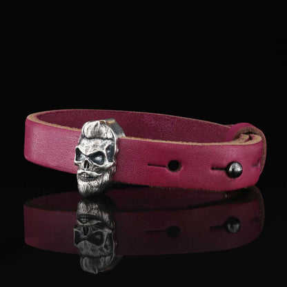 Skull Leather Bracelet