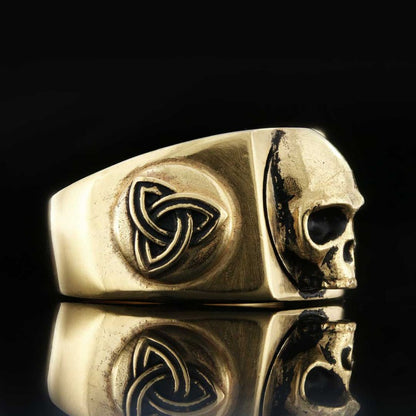 Skull Embossed Ring