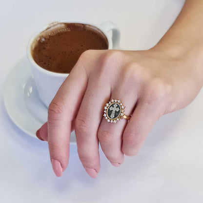 Special Design 925 Sterling Silver Christian Cross Women Ring