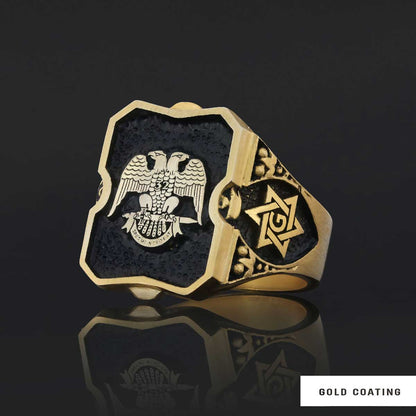 Special Design Handmade Sİlver Masonic Ring