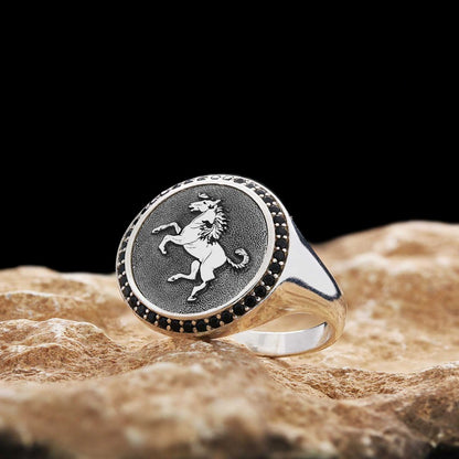 Special Design Silver Unicorn Women Ring
