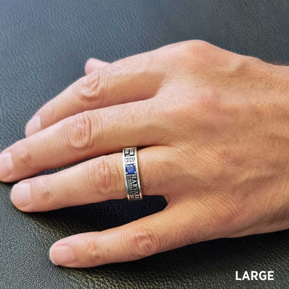 Special Design Steerling Silver Harvard Business School Class Band Ring