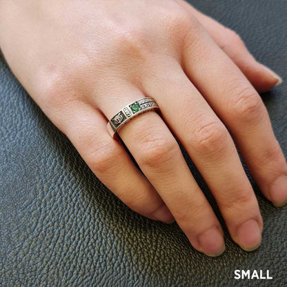 Special Design Steerling Silver Western Governors Universty Class Band Ring