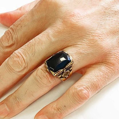 Spinel Stone Silver Ring