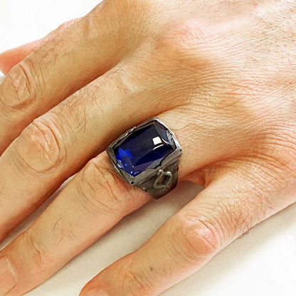 Spinel Stone Silver Ring