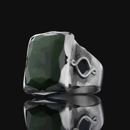 Spinel Stone Silver Ring