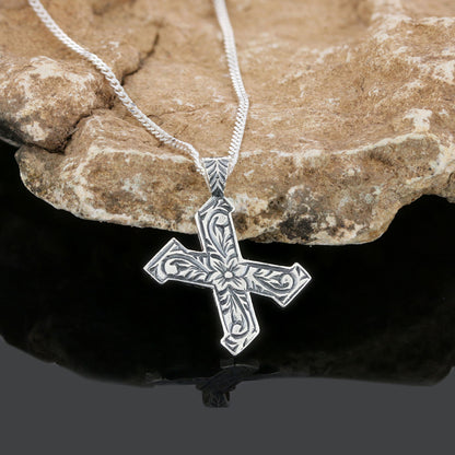 Sterling Silver Handmade Monogram X Letter Necklace