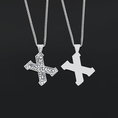 Sterling Silver Handmade Monogram X Letter Necklace