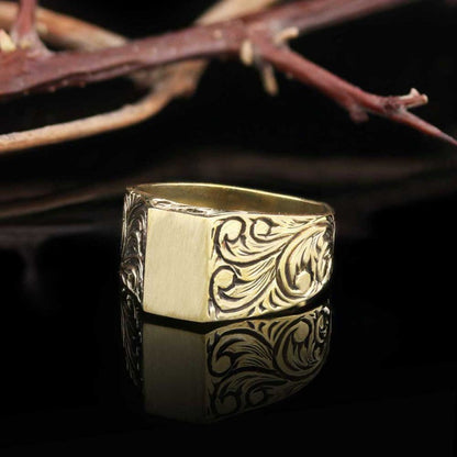 Sterling Silver Monogram I Bold Alphabet Women Ring