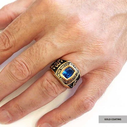 Stone Wiht Silver Masonic Ring, Signet Mason Ring, Mason Jewelry, Custom Mason Ring