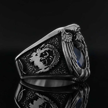 Stone With Cross Ring
