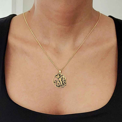 Taurus Pendant, Sterling Silver Taurus Necklace, Handmade Taurus Jewelry, Horoscope Taurus Necklace