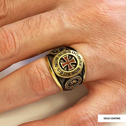 Templar Cross Masonic Ring, Mason Jewelry, Custom Mason Ring