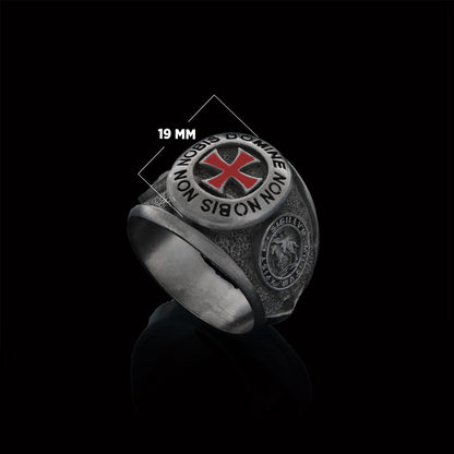 Templar Cross Masonic Ring, Mason Jewelry, Custom Mason Ring