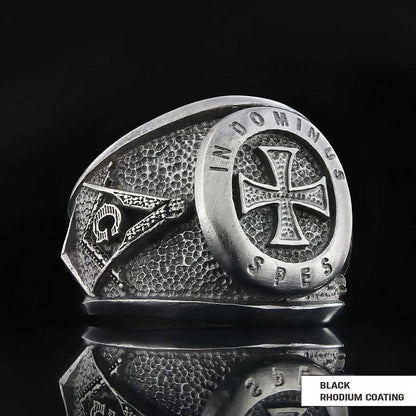 Templar Cross Masonic Ring, Master Mason Rings, Free Mason Ring, Mens Masonic Rings, Mason Jewelry