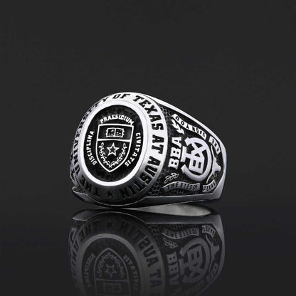 Texas State University Ring, Custom High School Graduation Ring, Class Ring, College Class Ring