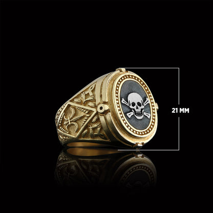 Trowel Custom Masonic Ring, Celtic Lodge Masonic Ring, Signet Mason Ring, Mason Jewelry