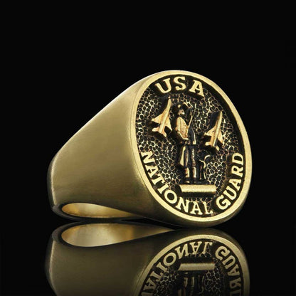 US National Guard Round Ring