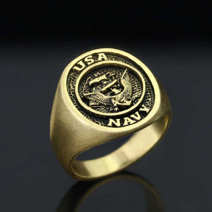 US Navy Eagle Embossed Ring