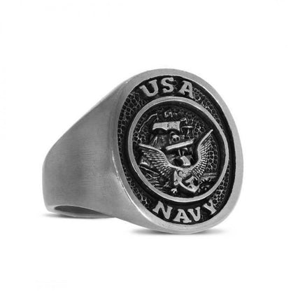 US Navy Eagle Embossed Ring