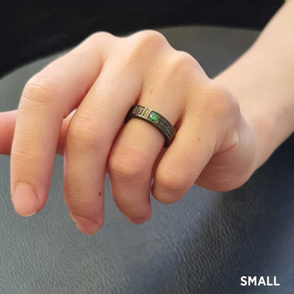 Unique Design Sterling Silver San Diego State University Class Band Ring