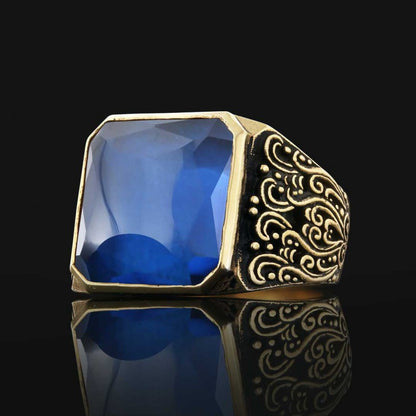 Motif Stone Men Ring