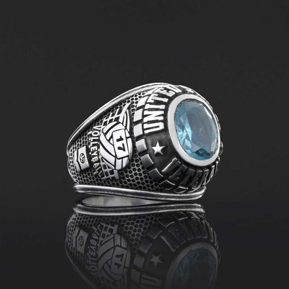 United States Veteran Ring, University of Michigan Ring, Customized High School Ring, University Ring, Customized Class Ring